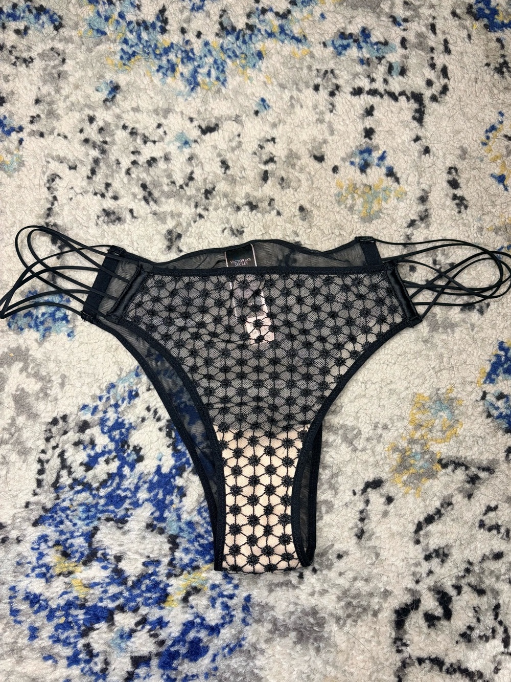 Victoria's Secret Starburst - Black starburst.  Medium. NWT
